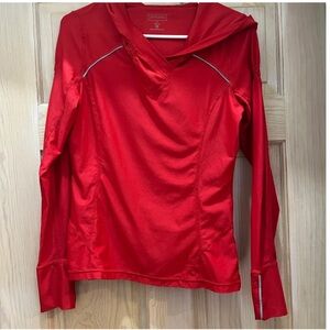 Red Athleta long sleeve